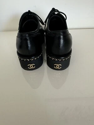 Chanel Lace Up Loafers 35.5 Shoes  - Image 1 of 4