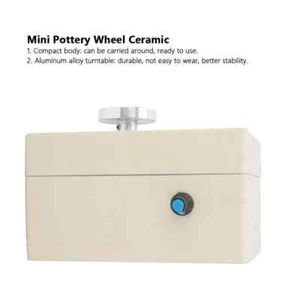 DIY 5V USB Fingertip Mini Electric Pottery Wheel Machine Clay Making Ceramic - Picture 1 of 3