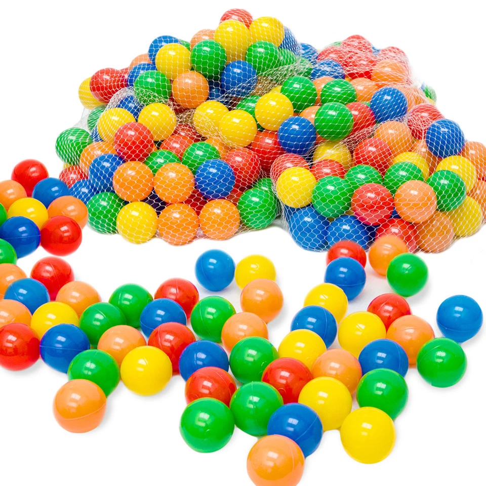 50-10.000 Bunte Bälle für Bällebad 5,5cm Babybälle Plastikbälle Baby Spielbälle - Bild 1 von 4