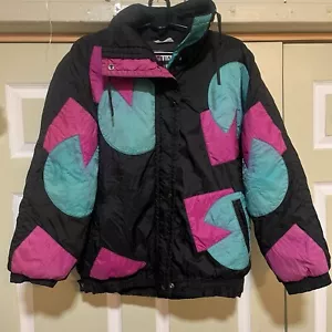 Gitano Outerwear- Activewear Windbreaker Mens Medium Black Green Jacket Outdoors - Picture 1 of 9