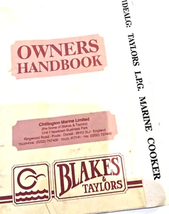 Taylors Ideal G LPG: Gas Cooker, Owners Handbook, Storage Location, Office - Picture 1 of 2