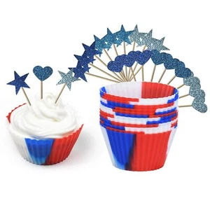 12PCS Silicone Baking Cups Cupcake Liners Molds for Baking Air Fryer Party De... - Picture 1 of 7