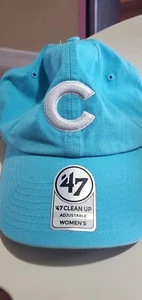 Cappello MLB Chicago Cubs (marca '47) Clean Up Cinghia Regolabile Blu Nuovo con etichette - Foto 1 di 1