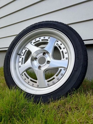 Raro JDM Barramundi Diseño Pintado 16x7 +28 4x100 Juego de 4 Foto 1 de 4