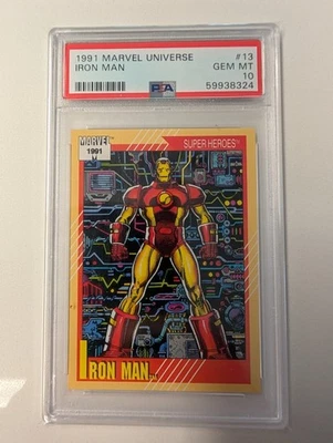 1991 Marvel Universe Iron-Man #13 PSA 10 GEM *MINT* - Image 1 of 2