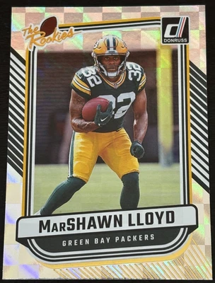 MarShawn Lloyd 2024 Panini Donruss The Rookies Insert #TR-13 Green Bay - Image 1 of 2