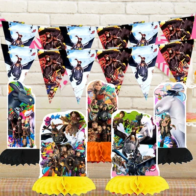 DCBY how train dragon birthday party supplies centerpiece decoration