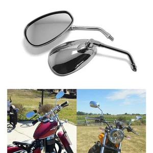 New 1Pair E-Bike Rearview Motorcycle Scooter Mirrors Honda Shadow Ace Magna - Picture 1 of 24