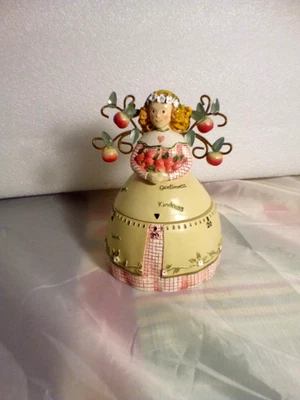 Timer Susan Winget Love Is The Fruit Of Kitchen Apple Woman Kindness Angel Peace - Image 1 of 3