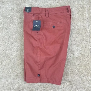 O'neill Hombres Pantalones Cortos 33 Ajuste Estándar Algodón Elástico 10.5" debajo de la rodilla NUEVO - Imagen 1 de 10