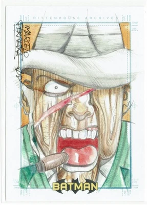 Batman Archives Rittenhouse 2008 boceto de artista Sketchafex 1/1 Marcelo di Chiara Foto 1 de 4