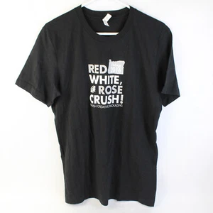 Camiseta Negra Bella+Canvas 100% Algodón Rojo Blanco Y Rosa Talla M - Imagen 1 de 5