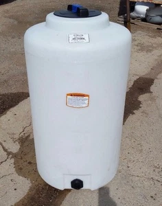 65 gallon vertical poly tank/container, indoor water or chemical storage  - Picture 1 of 2