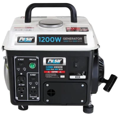 Pulsar 1200-Watt Quiet Portable Gas Powered Generator Home RV Camping Tailgating - Image 1 of 4
