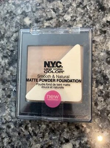 NYC Smooth Natural Matte Powder Foundation, 733u Metro Tan - Picture 1 of 2