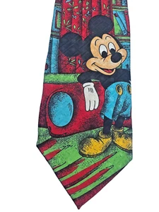Krawatte - Schlips - DISNEY Micky Maus - by Atlas Design Italy - 100% Seide - Picture 1 of 7