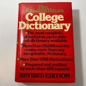 The Random House College Dictionary: Revised Edition 1979 Hardcover w/ Jacket - Picture 1 of 14