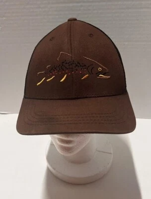 Кепка бейсболка Rep Your Water коричневая регулируемая шляпа логотип рыболовная речная сетка - Изображение 1 из 4