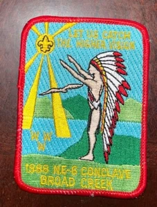 NE6 NE-6 1988 SECCIÓN CÓNCLAVE ORDEN FLECHA PARCHE BOY SCOUT OA BSA www (RS) - Imagen 1 de 1