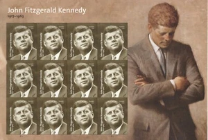 USPS Sheet of 12 Stamps President John Fitzgerald Kennedy History JFK F MNH 2016 - Picture 1 of 1