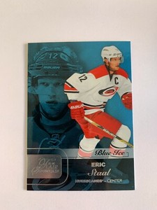 2015-16 Fleer Showcase Flair Blue Ice #12 Eric Staal R1 59/99 - Carolina