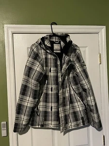 HOLDEN Matador Snowboard Jacket Large Women Insulated Tartan Plaid Waterproof - Picture 1 of 8