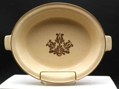 Plato para servir ovalado Pfaltzgraff Village vintage años 70 con asas 6-11 Foto 1 de 4