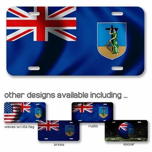 Aluminum License Plate - Flag of Montserrat (Montserratian) - Many Options - Picture 1 of 10