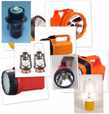 (+ or - ) Polarity LED PR bulb Replacement  4-Cell 6V Lantern - Image 1 of 4