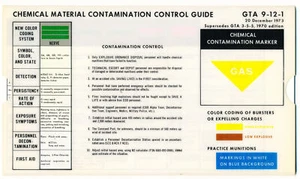 GUÍA DE CONTROL DE CONTAMINACIÓN DE MATERIALES QUÍMICOS GTA 9-12-1 DE COLECCIÓN - DICIEMBRE 1973 - Imagen 1 de 2