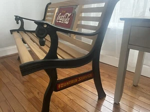 Vintage Coca-Cola Cast Bench - Picture 1 of 3
