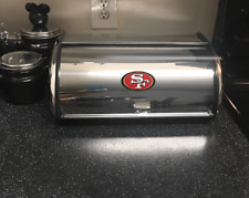 San Francisco 49ers Kitchen Bread Holder Stainless Steel Storage Bin BREAD BOX