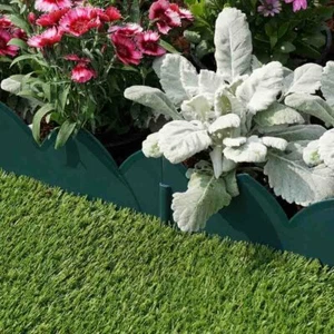2.6m x 15cm Scallop Plastic Lawn Edging Smart Garden Outdoor Garden Lawn Edging - Picture 1 of 3