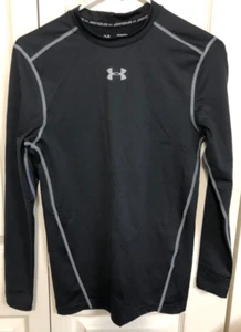 Under Armour Cold Gear ADULT M Compression Shirt UA Black Long Sleeve - Picture 1 of 3