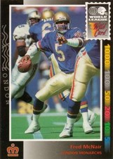 1992 Wild Card WLAF Football Trading Cards Pick From List