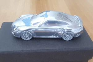 Porsche 1:43 Porsche Custom 1/43 Porsche 911 Turbo 991 Aluminum Paperweight - Picture 1 of 2