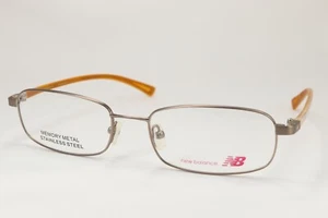 NEW BALANCE NB404-1 Orange 54-18-135 S/Steel Memory Metal Eyeglass Frames D008 - Imagen 1 de 12