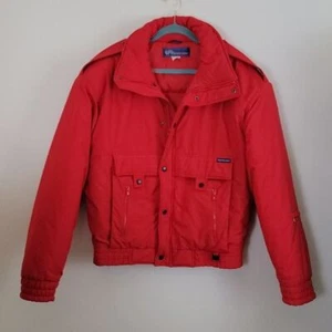Sportscaster Giacca Puffer Rossa Vintage M - Foto 1 di 13