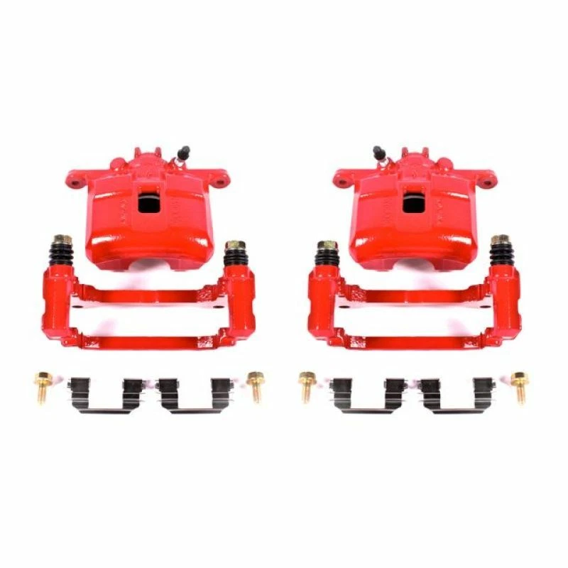 Power Stop Front Red Calipers w/Brackets for 02-06 Acura RSX Type S - Image 1 of 1