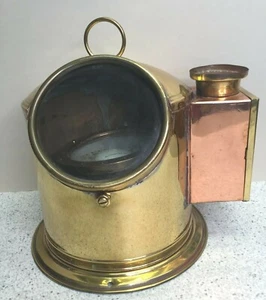 Vintage Messing Navigation Binnacle mit Kompass mit Sherwoods Ltd Vaporite Nr. 1 L - Bild 1 von 12