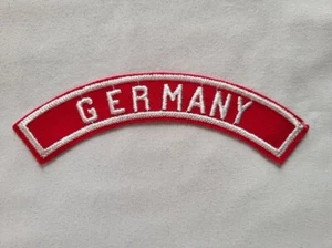 BOY SCOUT GERMANIA ROSSO E BIANCO USA / ABR COUNTRY MEZZA STRISCIA 1/2RW COME NUOVO - Foto 1 di 1