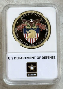 UNITED STATES ARMY MILITARY ACADEMY WEST POINT USMA CHALLENGE COIN - Picture 1 of 2