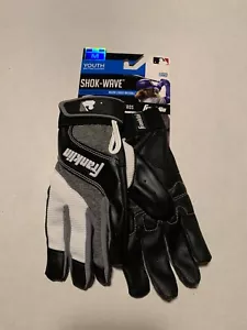 NUEVOS Guantes de Bateo Franklin Shok-Wave Negro/Gris Justin Turner Juventud Mediano - Imagen 1 de 3