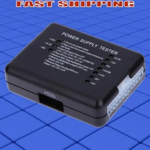 ATX Power Supply PSU Tester with 20/24 Pin SATA & Molex HDD Connector for PC - Photo 1/5