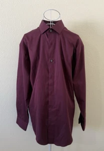 Awearness Kennth Cole Men's Cotton Shirt Size 16 1/2 x 32/33 Non-Iron Slim Fit - Picture 1 of 8