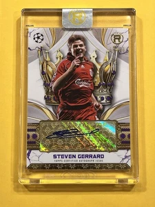 STEVEN GERRARD 2024-25 Topps Reverence Purple Parallel AUTO # 16/50 LIVERPOOL - Picture 1 of 2