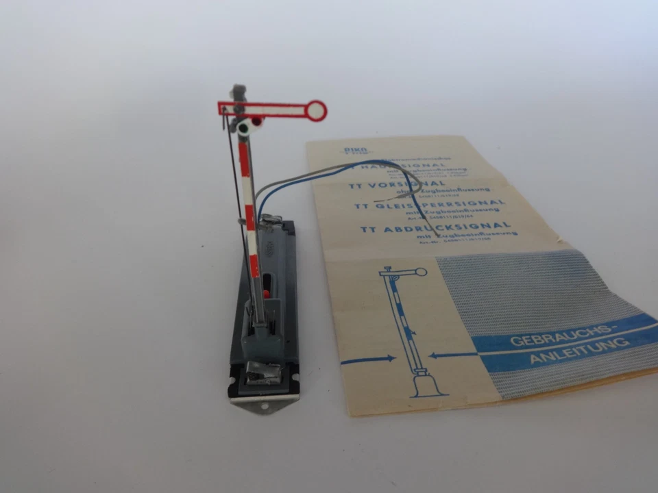 Siba/Piko 1 flügliches Signal TT neuwertig mit Anleitung - Bild 1 von 4
