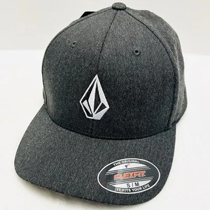 Volcom Full Stone Heather Stretch Flex Hat Cap S/M Gray Sports Outdoors - Picture 1 of 5