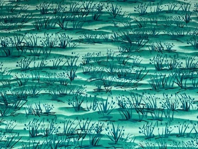 Tela de edredón de algodón licuadora de hierba verde "Best Friends" de Northcott por 1/2 yarda Foto 1 de 4