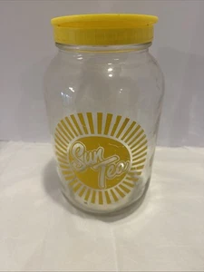 Vintage 1970’s ☀️SUN TEA☀️ 1 Gallon Glass Jar W/ Lid NICE - Picture 1 of 5